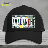 Avalanche Strip Art Novelty License Plate Hat Tag Mesh / Black