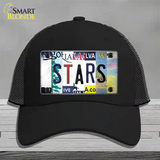 Stars Strip Art Novelty License Plate Hat Tag Mesh / Black