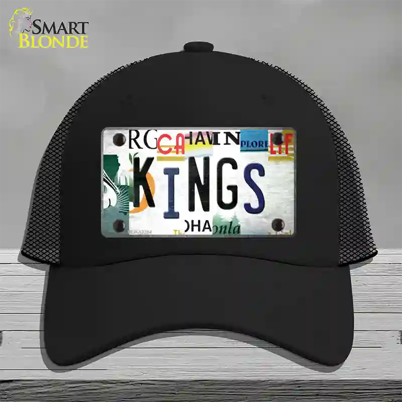 Kings Hockey Strip Art Novelty License Plate Hat Tag Mesh / Black