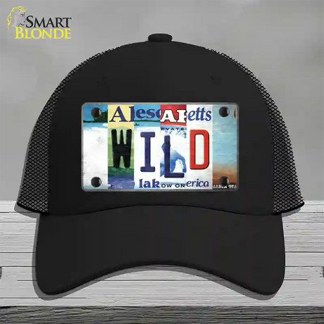 Wild Strip Art Novelty License Plate Hat Tag Mesh / Black