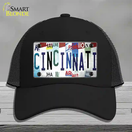 Cincinnati Strip Art Novelty License Plate Hat Tag Mesh / Black