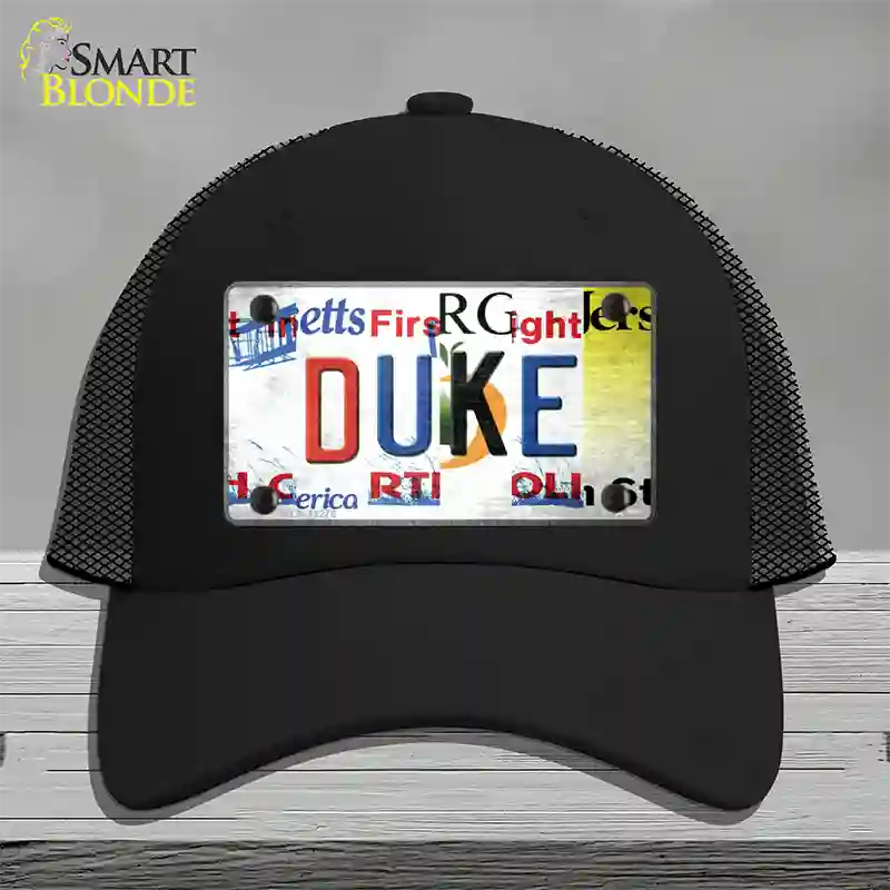 Duke Strip Art Novelty License Plate Hat Tag Mesh / Black