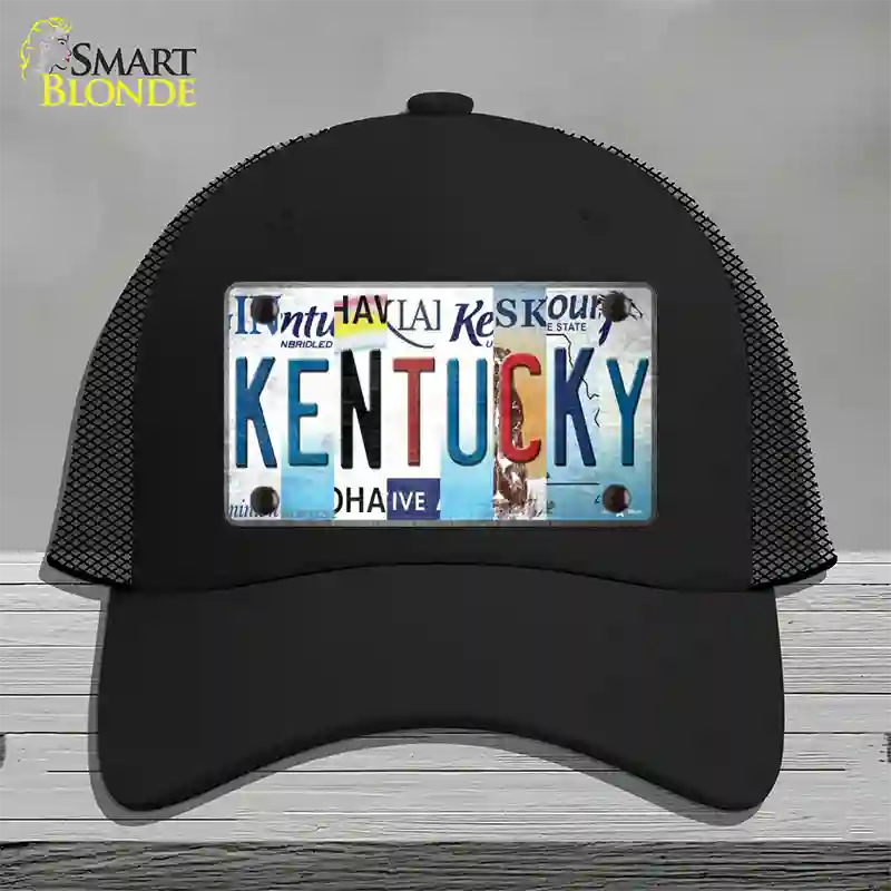 Kentucky Strip Art Novelty License Plate Hat Tag Mesh / Black