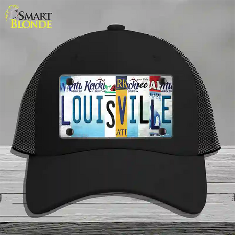 Louisville Strip Art Novelty License Plate Hat Tag Mesh / Black