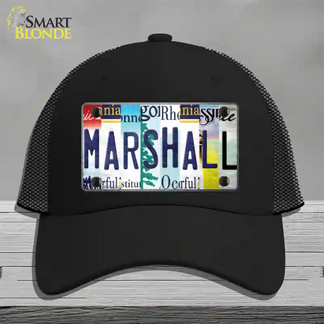 Marshall Strip Art Novelty License Plate Hat Tag Mesh / Black