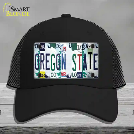 Oregon State Strip Art Novelty License Plate Hat Tag Mesh / Black