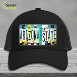 Arizona State Strip Art Novelty License Plate Hat Tag Mesh / Black