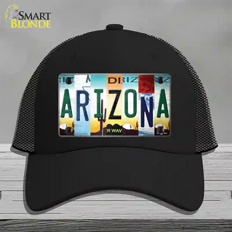 Arizona Strip Art Novelty License Plate Hat Tag Mesh / Black