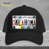 Oklahoma Strip Art Novelty License Plate Hat Tag Mesh / Black