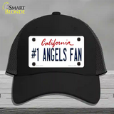 Number 1 Angels Fan Novelty License Plate Hat Tag Mesh / Black