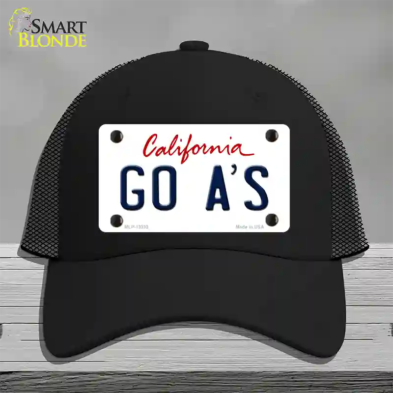 Go Athletics Novelty License Plate Hat Tag Mesh / Black