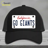 Go Giants Novelty License Plate Hat Tag Mesh / Black