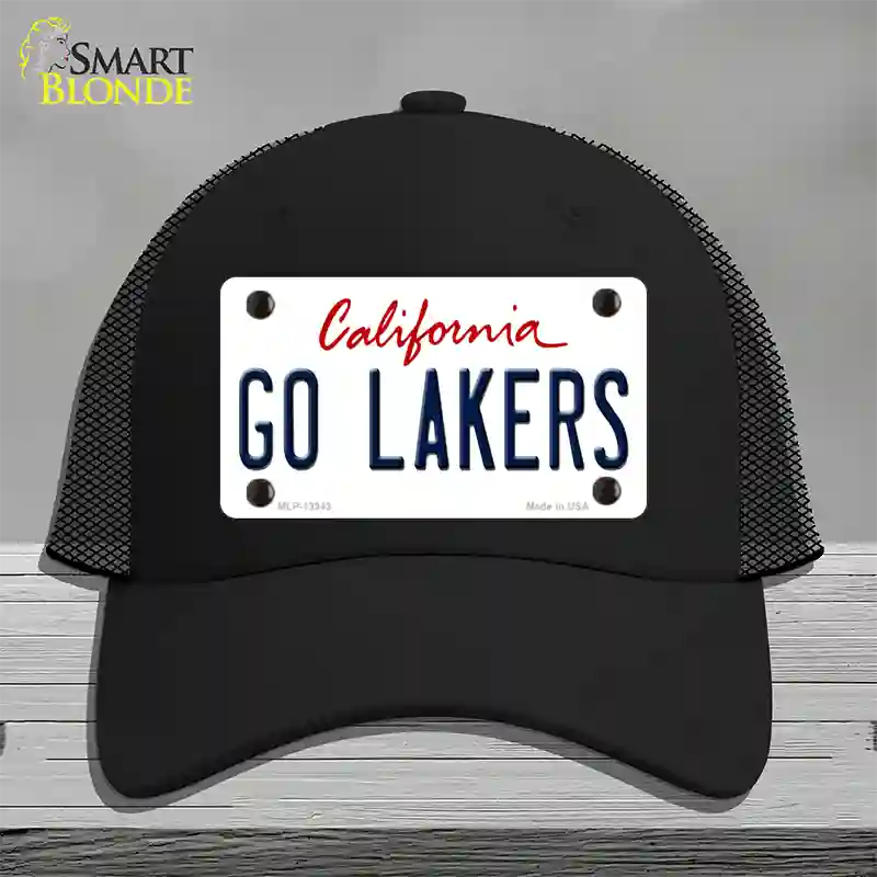 Go Lakers Novelty License Plate Hat Tag Mesh / Black