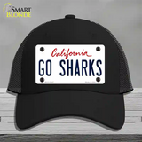 Go Sharks Novelty License Plate Hat Tag Mesh / Black