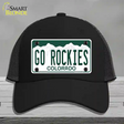 Go Rockies Novelty License Plate Hat Tag Mesh / Black