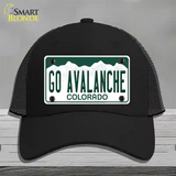 Go Avalanche Novelty License Plate Hat Tag Mesh / Black