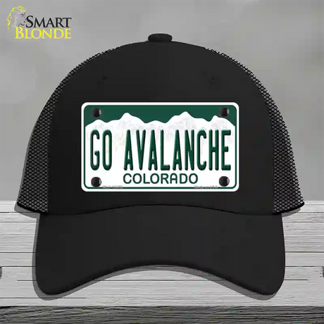 Go Avalanche Novelty License Plate Hat Tag Mesh / Black