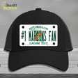 Number 1 Marlins Fan Novelty License Plate Hat Tag Mesh / Black