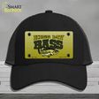 Kiss My Bass Novelty License Plate Hat Mesh / Black