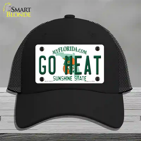 Go Heat Novelty License Plate Hat Tag Mesh / Black