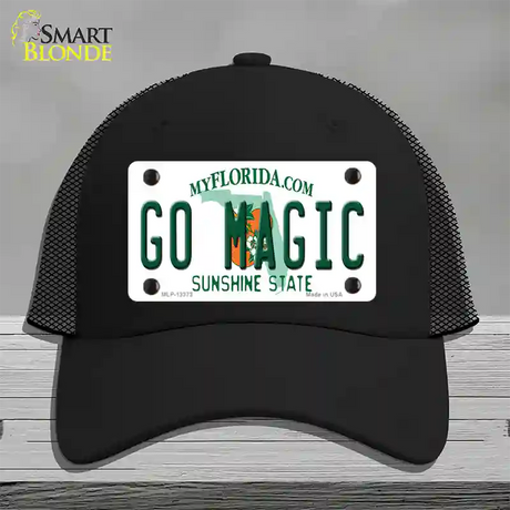 Go Magic Novelty License Plate Hat Tag Mesh / Black