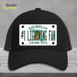 Number 1 Lightning Fan Novelty License Plate Hat Tag Mesh / Black