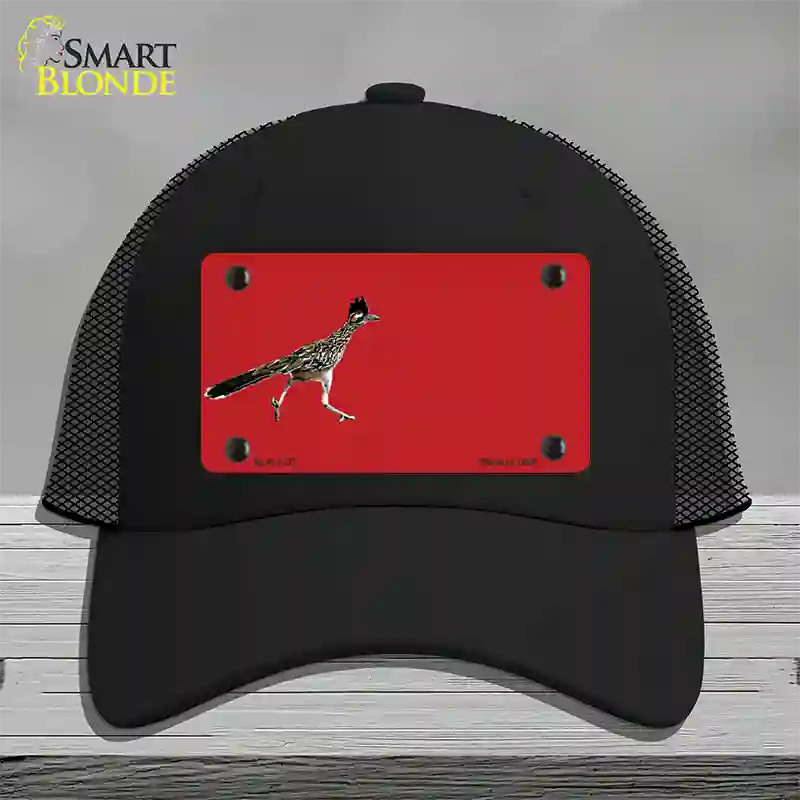 Roadrunner Offset Novelty License Plate Hat Mesh / Black