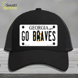 Go Braves Novelty License Plate Hat Tag Mesh / Black