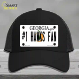 Number 1 Hawks Fan Novelty License Plate Hat Tag Mesh / Black