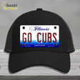 Go Cubs Novelty License Plate Hat Tag Mesh / Black