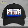 Go Bulls Novelty License Plate Hat Tag Mesh / Black