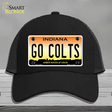 Go Colts Novelty License Plate Hat Tag Mesh / Black