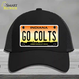 Go Colts Novelty License Plate Hat Tag Mesh / Black