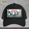 Go Saints Novelty License Plate Hat Tag Mesh / Black