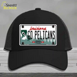 Go Pelicans Novelty License Plate Hat Tag Mesh / Black