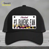 Number 1 Ravens Fan Novelty License Plate Hat Tag Mesh / Black