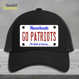 Go Patriots Novelty License Plate Hat Tag Mesh / Black