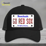 Go Red Sox Novelty License Plate Hat Tag Mesh / Black