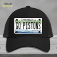 Go Pistons Novelty License Plate Hat Tag Mesh / Black