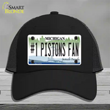 Number 1 Pistons Fan Novelty License Plate Hat Tag Mesh / Black