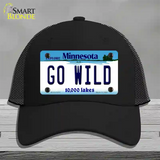 Go Wild Novelty License Plate Hat Tag Mesh / Black