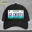 Go Chiefs Novelty License Plate Hat Tag Mesh / Black