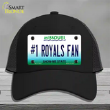 Number 1 Royals Fan Novelty License Plate Hat Tag Mesh / Black