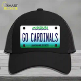 Missouri Plate Go Cardinals Novelty License Plate Hat Tag Mesh / Black