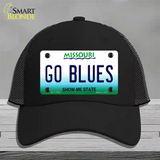 Go Blues Novelty License Plate Hat Tag Mesh / Black