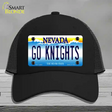 Go Golden Knights Novelty License Plate Hat Tag Mesh / Black