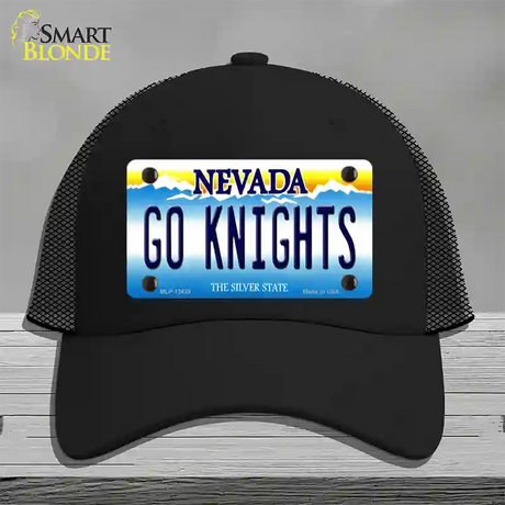 Go Golden Knights Novelty License Plate Hat Tag Mesh / Black