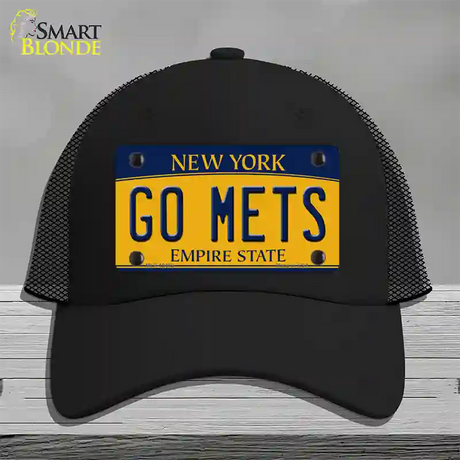 Go Mets Novelty License Plate Hat Tag Mesh / Black