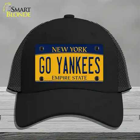 Go Yankees Novelty License Plate Hat Tag Mesh / Black