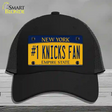 Number 1 Knicks Fan Novelty License Plate Hat Tag Mesh / Black